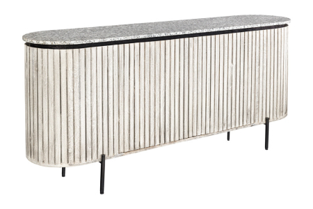 Bufete & baruri - Bufet ADLON din lemn de mango si blat din marmura, 170 cm