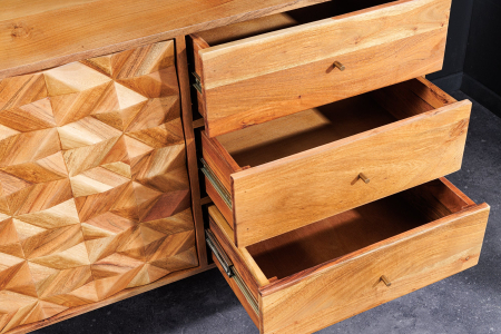 Bufet ALPINE din lemn de salcam, 145 cm [5]