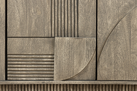 Bufet ART DECO din lemn de mango gri, 170 cm [7]