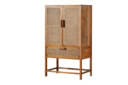 Dining - Bufet BAMBOO LOUNGE din lemn de mango si bambus, 140 cm