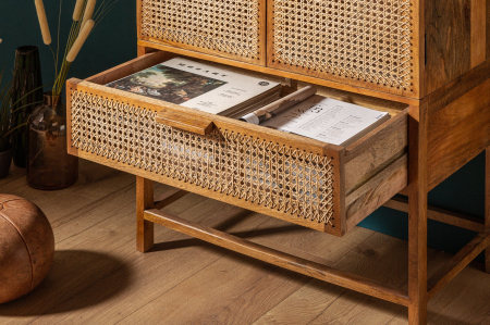 Bufet BAMBOO LOUNGE din lemn de mango si bambus, 140 cm [4]