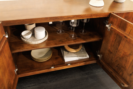 Bufet BRASIL din lemn de mago maro, 175 cm [4]