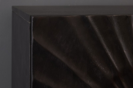 Bufet din lemn de mango negru Scorpion 120 cm [4]