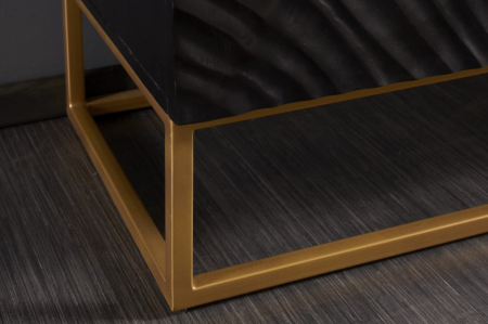 Bufet din lemn de mango negru Scorpion 120 cm [6]