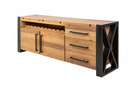 Bufete & Baruri - Bufet din lemn de pin Thor 195 cm