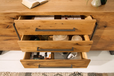 Bufet THOR din lemn de stejar salbatic, 200 cm [4]