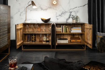 Bufet din lemn de mango Onyx 177 cm [3]