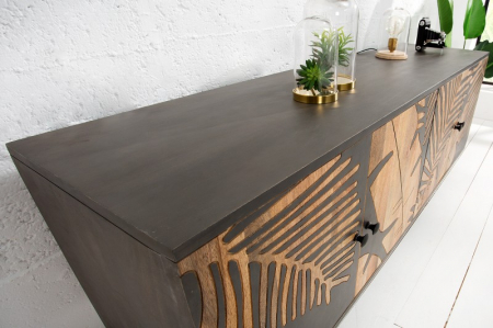 Bufet TROPICAL din lemn de mango antracit, 160 cm [3]