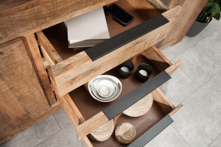 Bufet din lemn masiv de mango Iron Craft 175 cm [4]