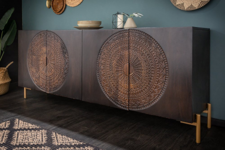 Bufet din lemn masiv de mango Mandala 177 cm [4]