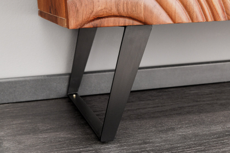 Bufet FLUID din lemn de salcam, 120 cm [10]