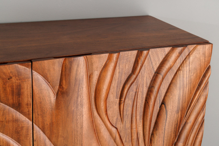 Bufet FLUID din lemn de salcam, 120 cm [5]