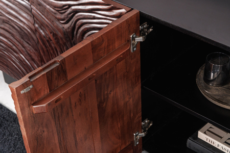 Bufet FLUID din lemn de salcam, 175 cm [10]