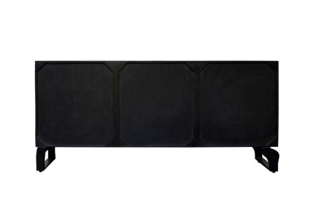 Bufet FOREST 160 cm din lemn de mango 3D, negru-maro [8]