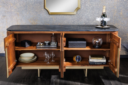 Bufet GATSBY din lemn de mango si blat din marmura, 160 cm [3]