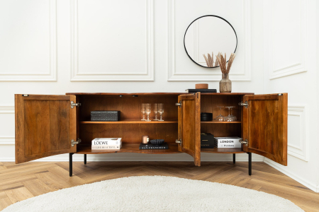 Bufet GRANDEUR din lemn de mango si picioare metalice, 180 cm [3]