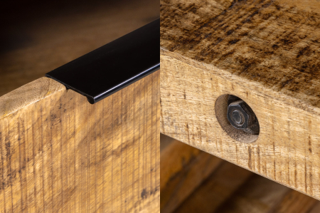 Bufet IRON CRAFT cu sertar pentru vin din lemn de mango, 175 cm [8]