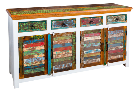 Bufete & baruri - Bufet JAKARTA din lemn de mango si lemn reciclat, 160 cm