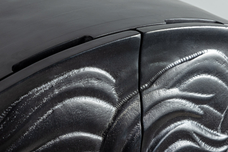 Bufet LION din lemn de mango negru, 140 cm [5]