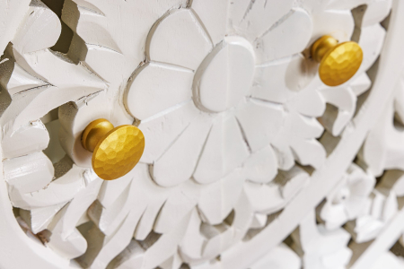 Bufet MARRAKECH din lemn de mango alb, 140 cm [7]