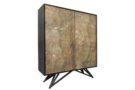 Bufete & baruri - Bufet MOUNTAIN SOUL din lemn de salcam cu aspect de piatra, 120 cm