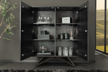 Bufet MOUNTAIN SOUL din lemn de salcam cu aspect de piatra, 120 cm [3]