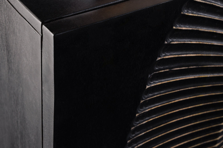 Bufet OLDEN SUNSET din lemn de mango negru, 140 cm [5]