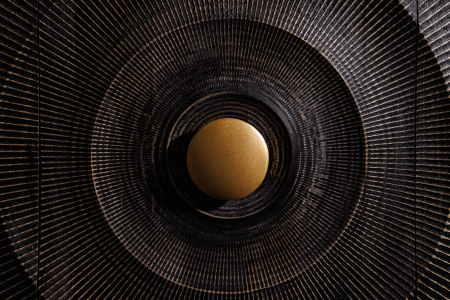 Bufet OLDEN SUNSET din lemn de mango negru, 140 cm [8]