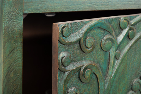 Bufet PEACOCK din lemn de mango verde, 170 cm [5]