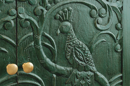 Bufet PEACOCK din lemn de mango verde, 175 cm [7]