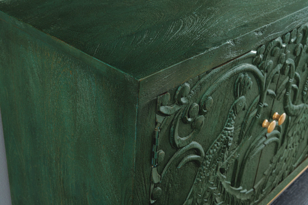 Bufet PEACOCK din lemn de mango verde, 175 cm [4]