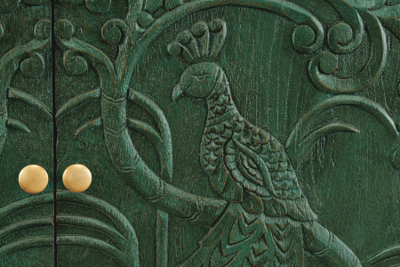 Bufet PEACOCK din lemn de mango verde, 175 cm [9]