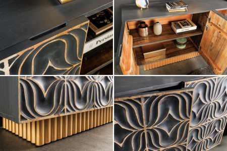 Bufet PIAZZA SAN MARCO din lemn de mango, 180 cm [10]