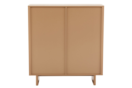 Bufet SAVOY 130 cm 3D natural cu blat din ceramică imitație de marmură travertin [13]
