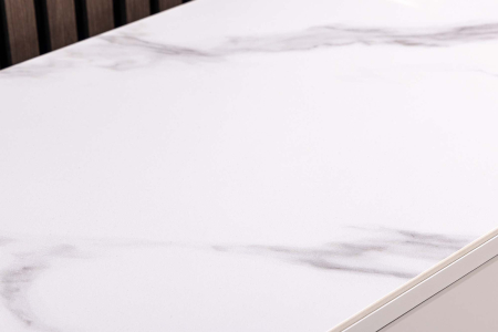Bufet SAVOY 180 cm 3D cu blat din ceramică imitație de marmură albă [13]
