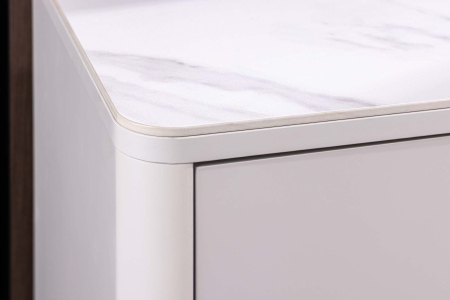 Bufet SAVOY 180 cm 3D cu blat din ceramică imitație de marmură albă [12]