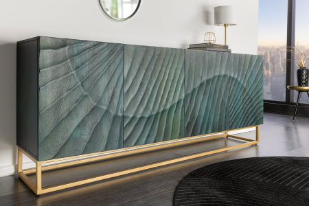 Bufet SCORPION din lemn de mango turquoise, 180 cm [1]