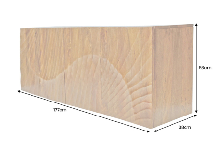 Bufet SCORPION suspendat din lemn de mango, 180 cm [8]