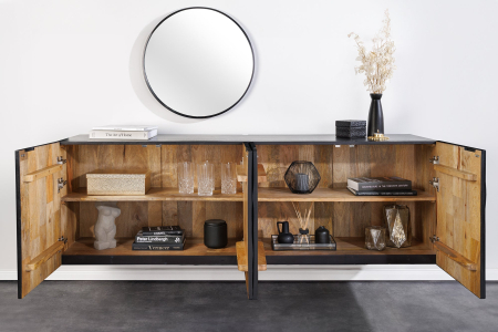 Bufet SCORPION suspendat din lemn de mango, 180 cm [3]