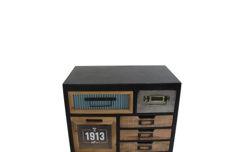 Bufet SECRETS 95 cm din lemn de pin, maro vintage [4]