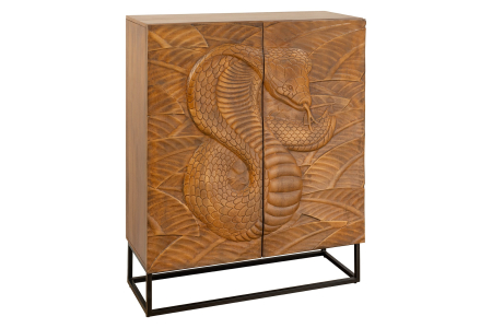 Bufete & baruri - Bufet SNAKE din lemn de mango maro, 120 cm