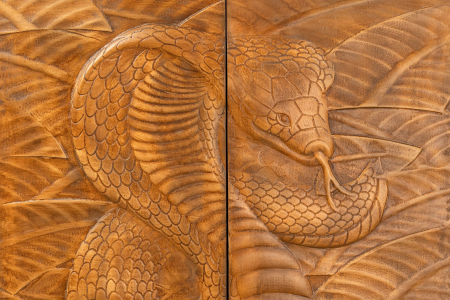 Bufet SNAKE din lemn de mango maro, 120 cm [9]