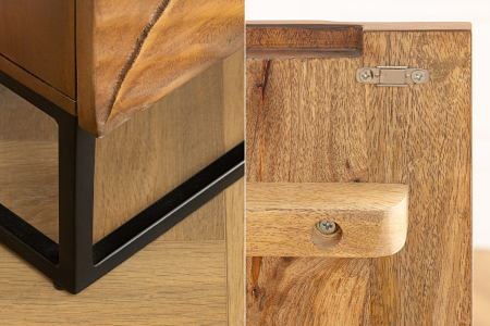 Bufet SNAKE din lemn de mango maro, 120 cm [7]