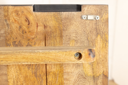 Bufet SNAKE din lemn de mango negru, 120 cm [10]