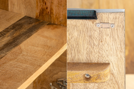 Bufet SNAKE din lemn de mango turquoise, 120 cm [9]