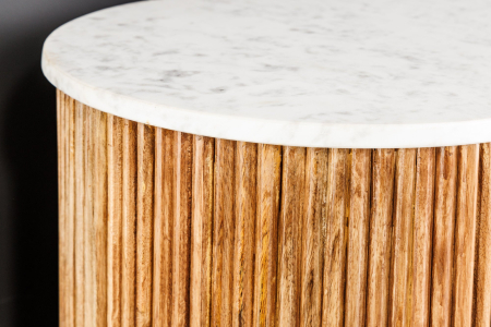 Bufet TRES CHIC din lemn de mango si blat din marmura, 105 cm [4]