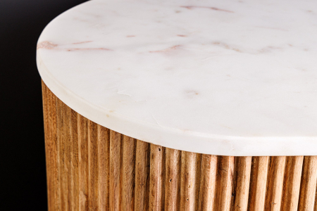 Bufet TRES CHIC din lemn de mango si blat din marmura, 70 cm [4]