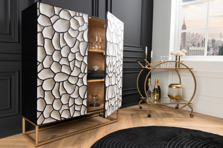 Bufet VULCANO din lemn de mango alb, 120 cm [6]