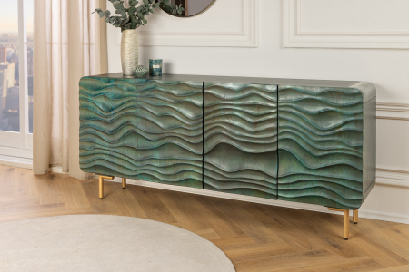 Bufet WAVE din lemn de mango turquoise, 160 cm [3]