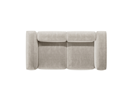 Canapea Bergamo cu tapițerie din catifea reiată [3]